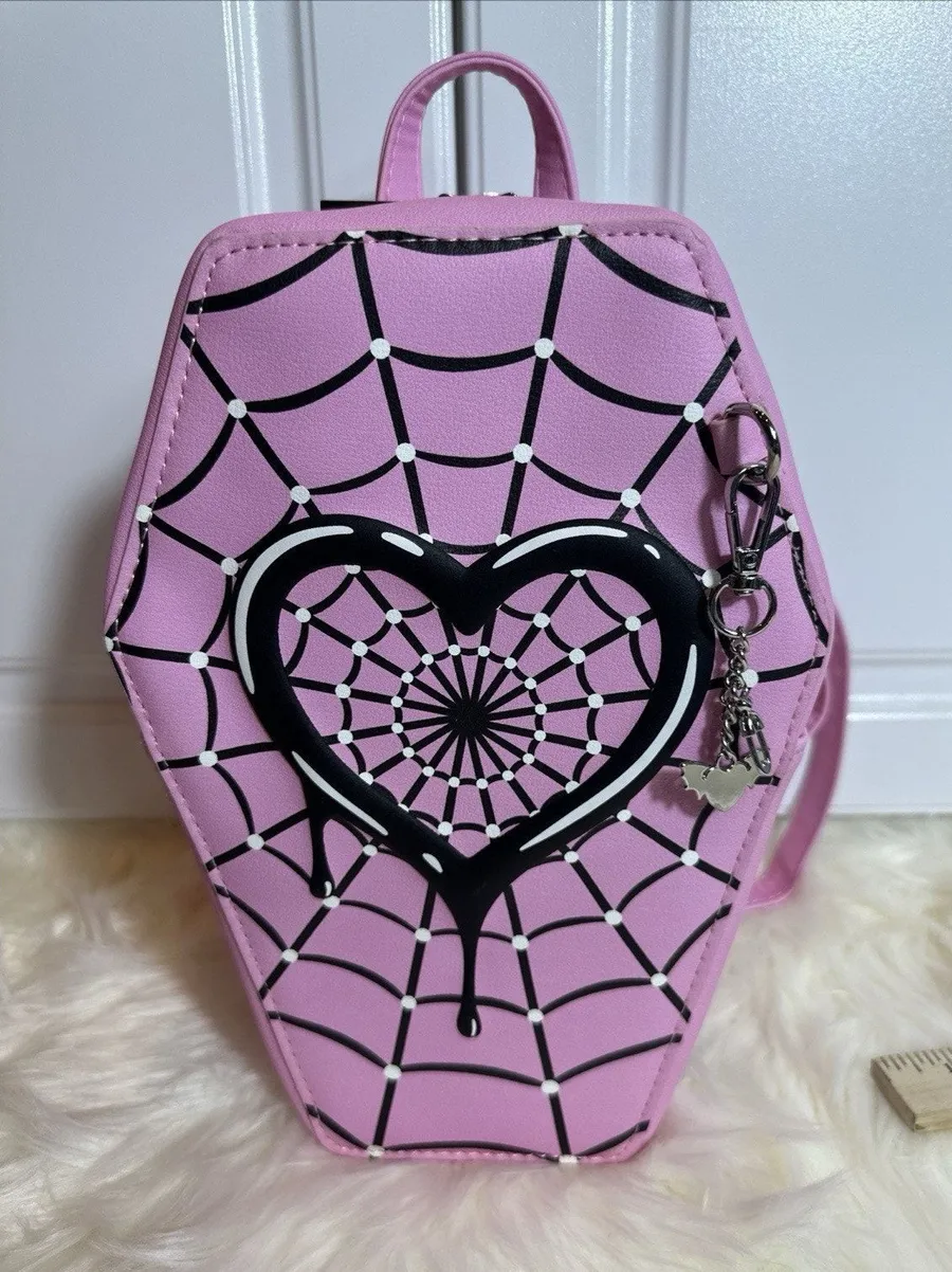 Monster High Draculaura Pink Coffin Mini Backpack Haunt Couture Cosplay Goth