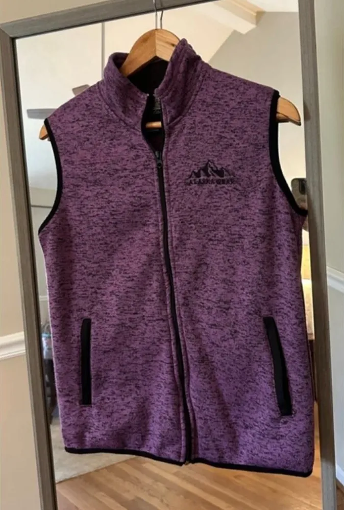 Guide's Choice Alaskan Gear Purple Fleece Vest Women's Size M