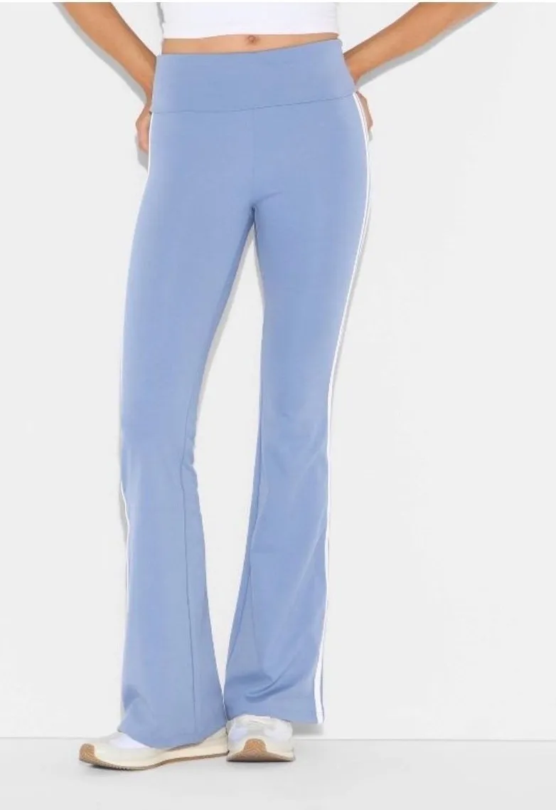 Wild Fable Yoga Pants Womens XS Blue ButterBliss Side Stripe Flare Leggings Y2K