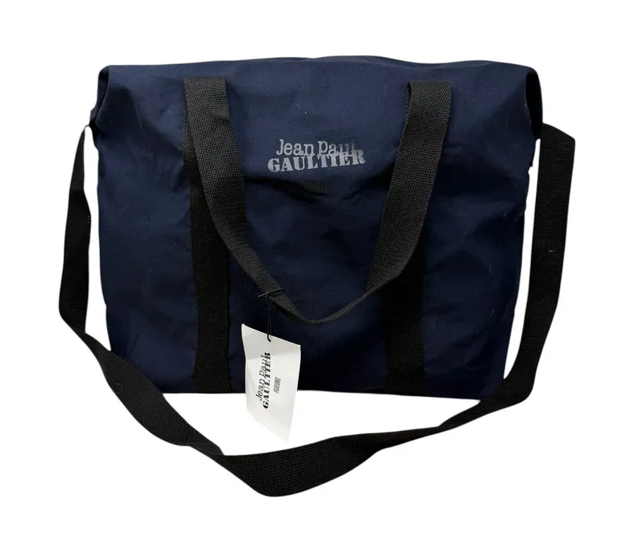 Jean Paul Gaultier Weekender Bag Navy Blue Parfums NWT Travel Tote Duffle