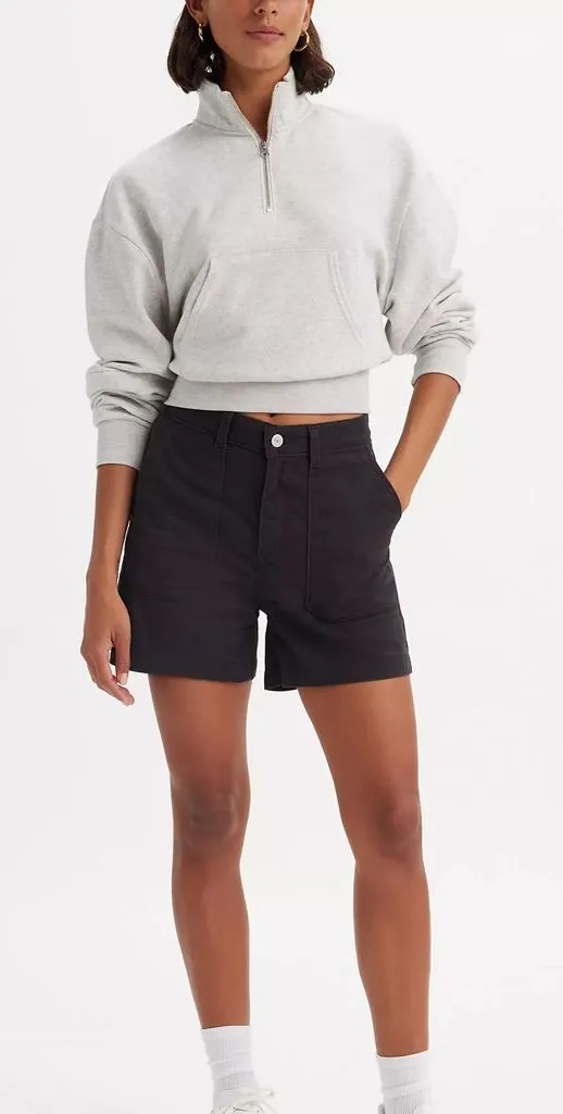 NWT Levi's Utility Shorts in Caviar Black Size 30