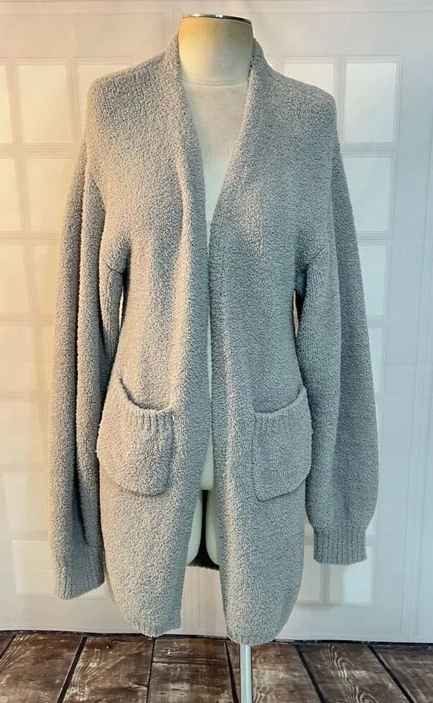 Maxxiii Collection Gray Long Knit Oversized Cardigan Sweater Size XL