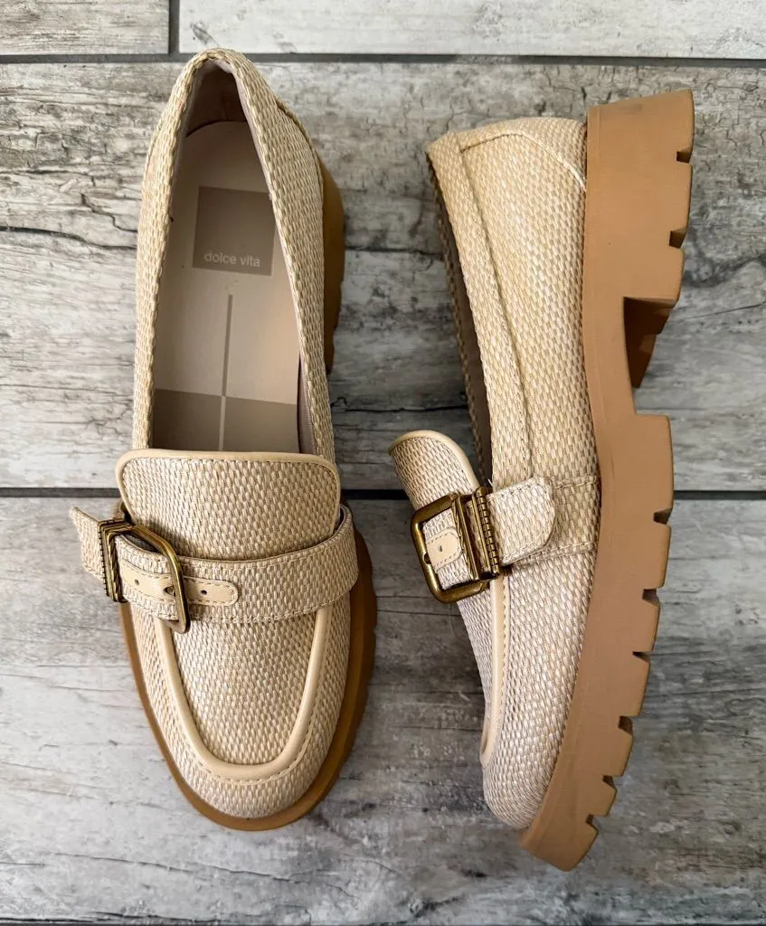 NWOT • Dolce Vita Erika Raffia Loafer Tan Size 7.5