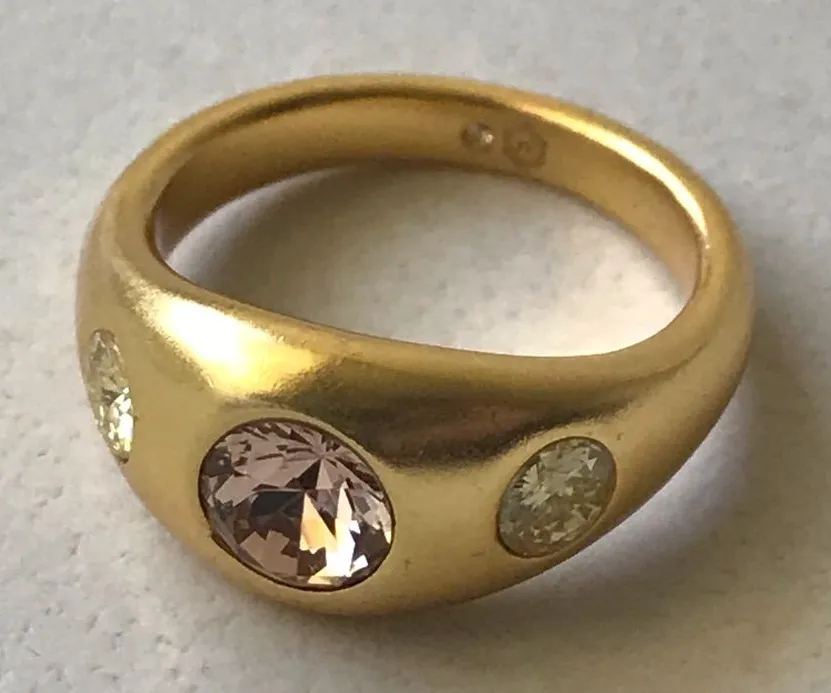 NWOT Julie Vos Gold Ring with Gemstones