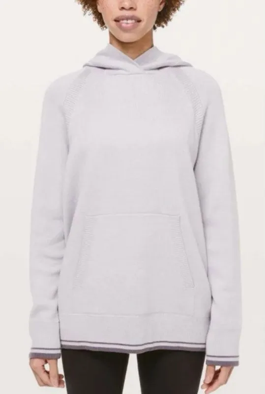 Lululemon Sooth Away Hoodie Stargaze and Graphite Purple Women 10 Cashmere Blend