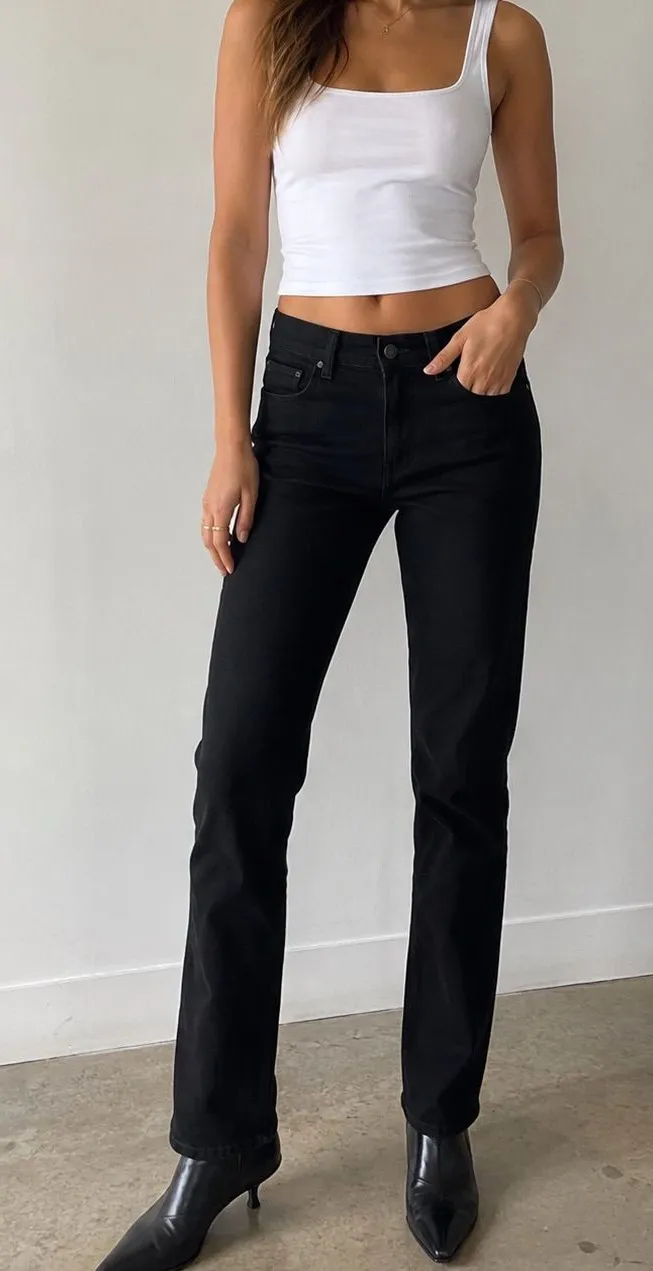 J Brand Cigarette Jeans in Shadow Black Size 30