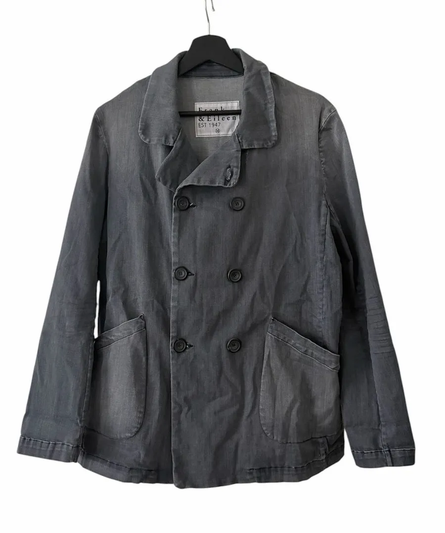 Frank & Eileen Belfast Denim Jacket Peacoat Size Medium