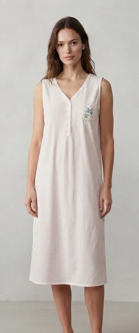 Carole Hochman Pink Floral Nightgown 1X