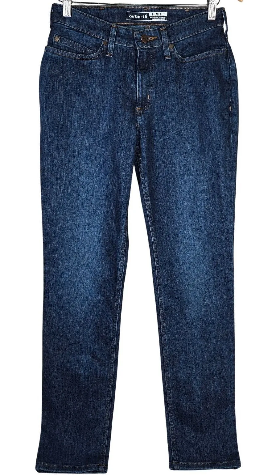Carhartt BD5383W Relaxed Fit Womens Jeans Dark Wash Size 2 Regular