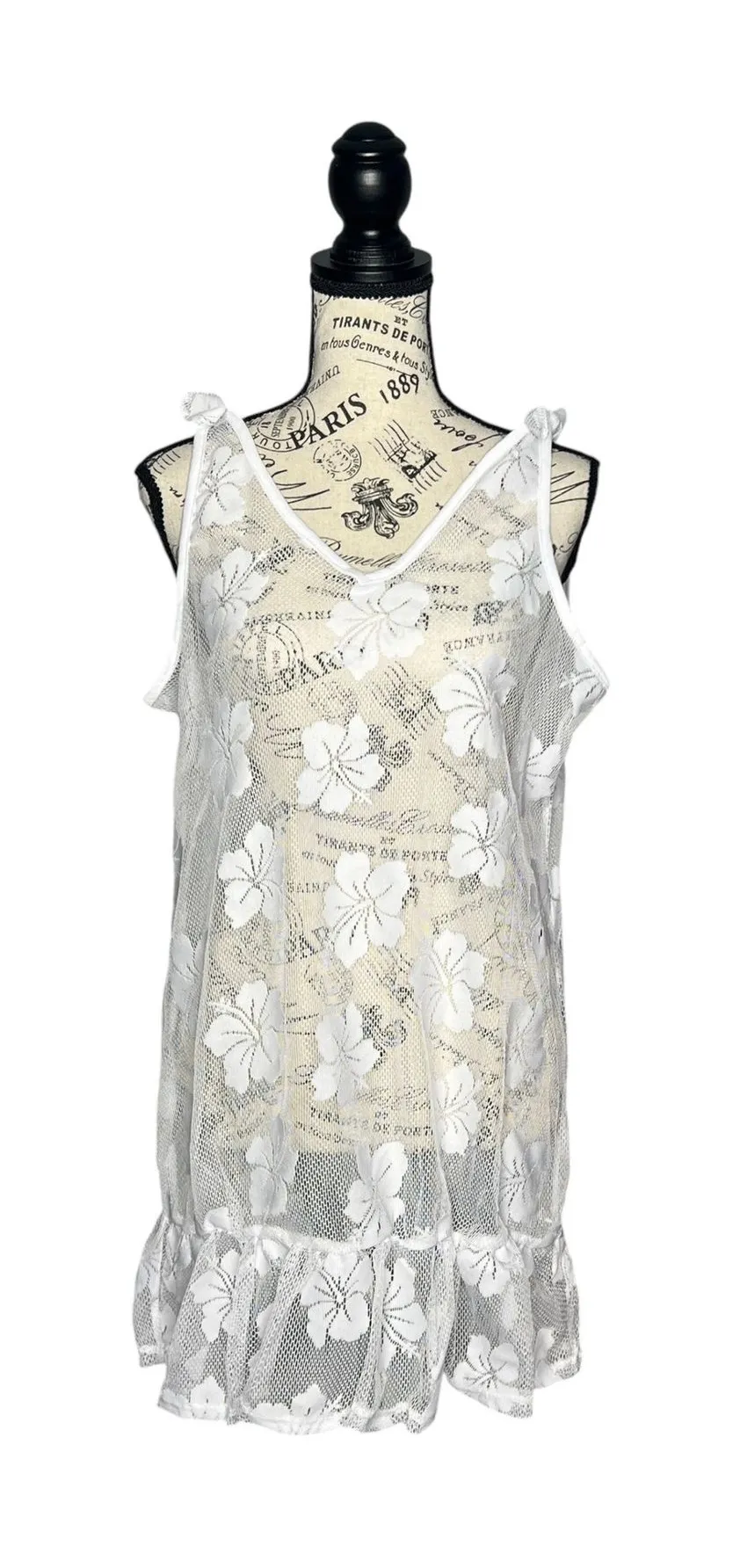 Miken Swim (M) Sheer Dress Tie