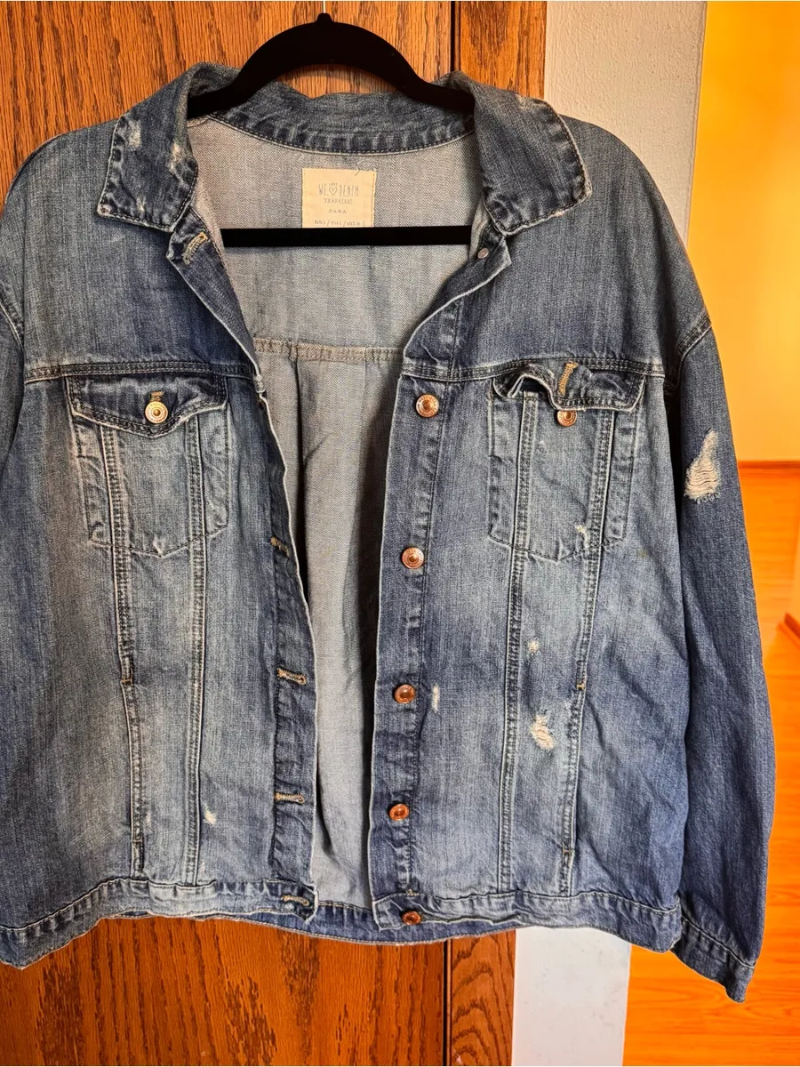 Zara Distressed Denim Jacket