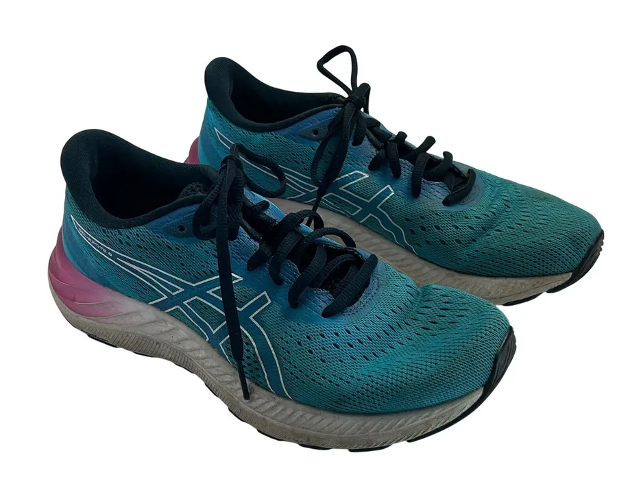 Asics Gel-Excite 8 Womens Running Shoes Teal Pink Blue 1012A916 Size 8