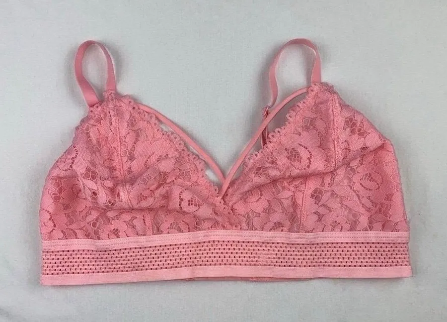 Lace Bralette Pink Size M