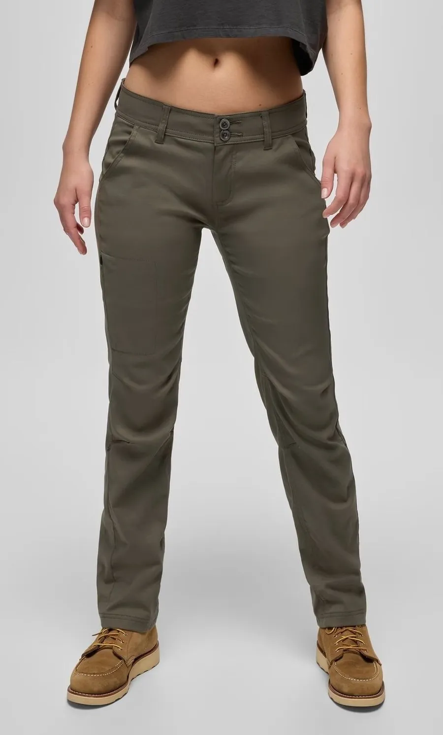 prAna Womens Halle AT Straight Pants Slate Green Size 4 Hiking Outdoor NWT