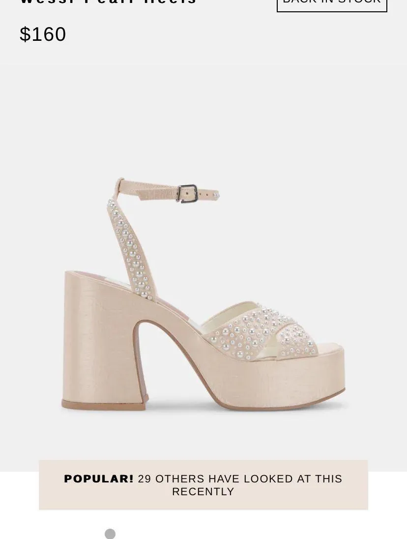Dolce Vita Wessi Platform White Size 7