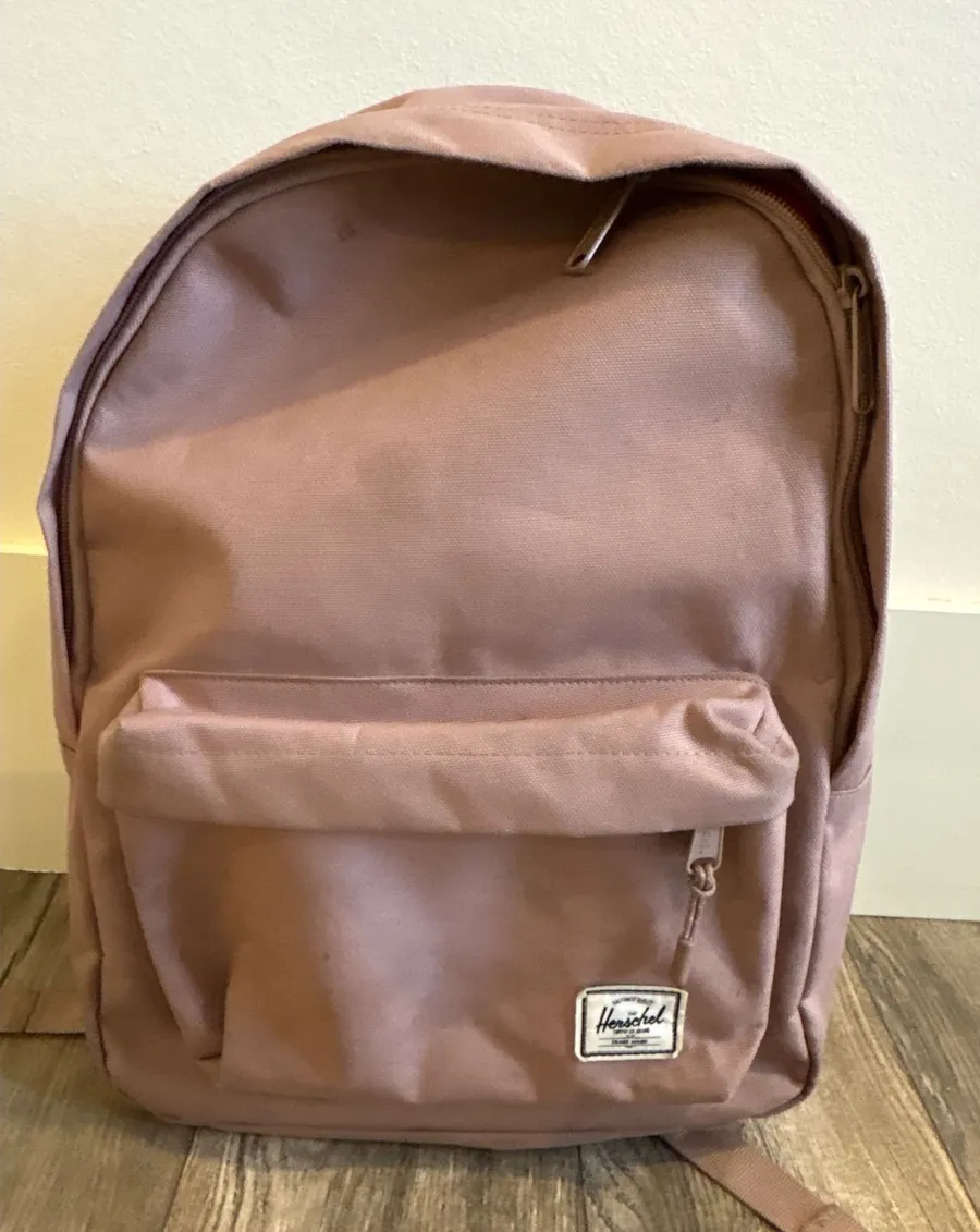 Herschel Supply Co Classic Backpack Pink Canvas School Bag Dusty Rose