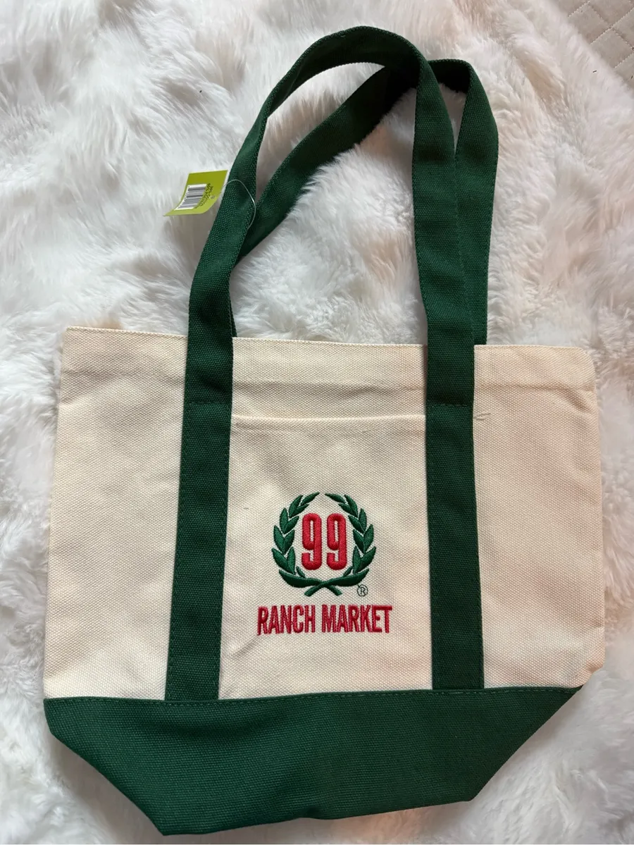 New 99 Ranch Market mini green canvas tote bag