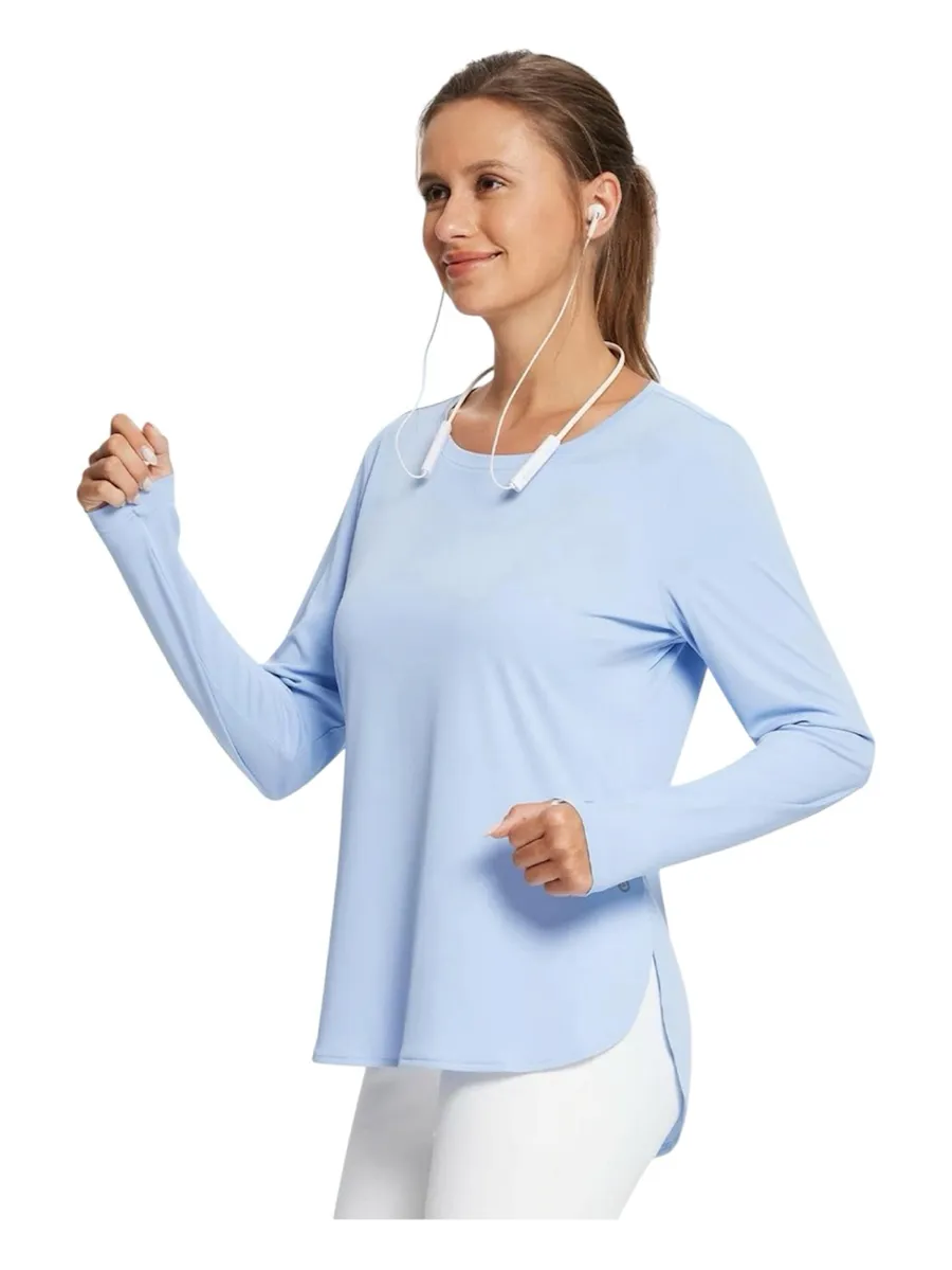 baleaf Womens Sun Shirts UPF 50+ Long Sleeve Lightweight Athletic Tops
