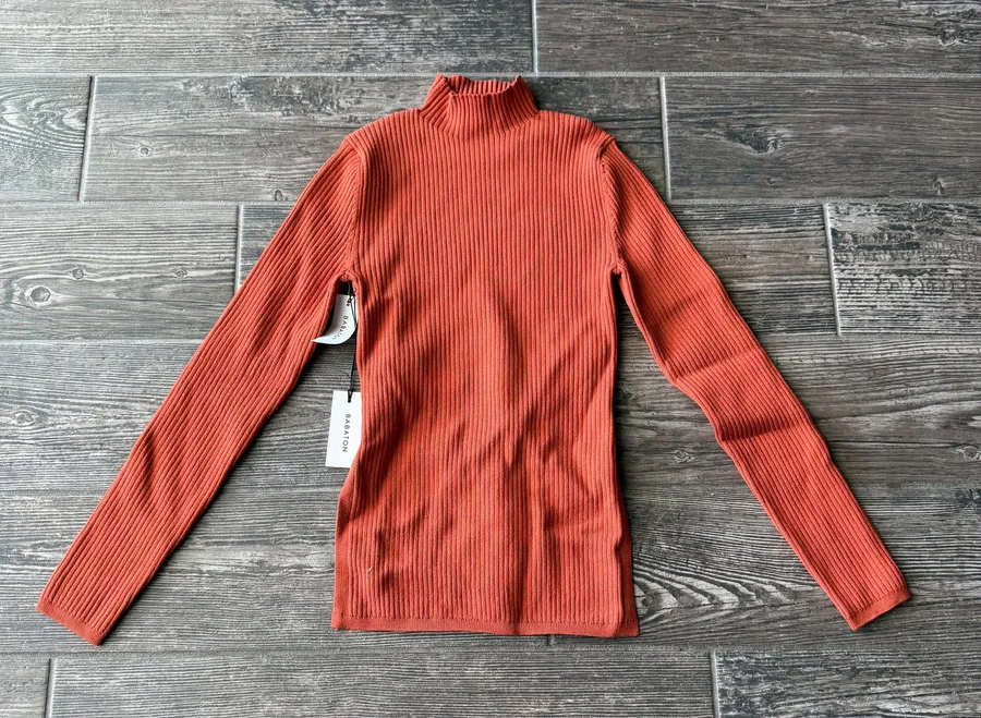 Aritzia Babaton Turtleneck Ambrosia Sculpt Knit Top
