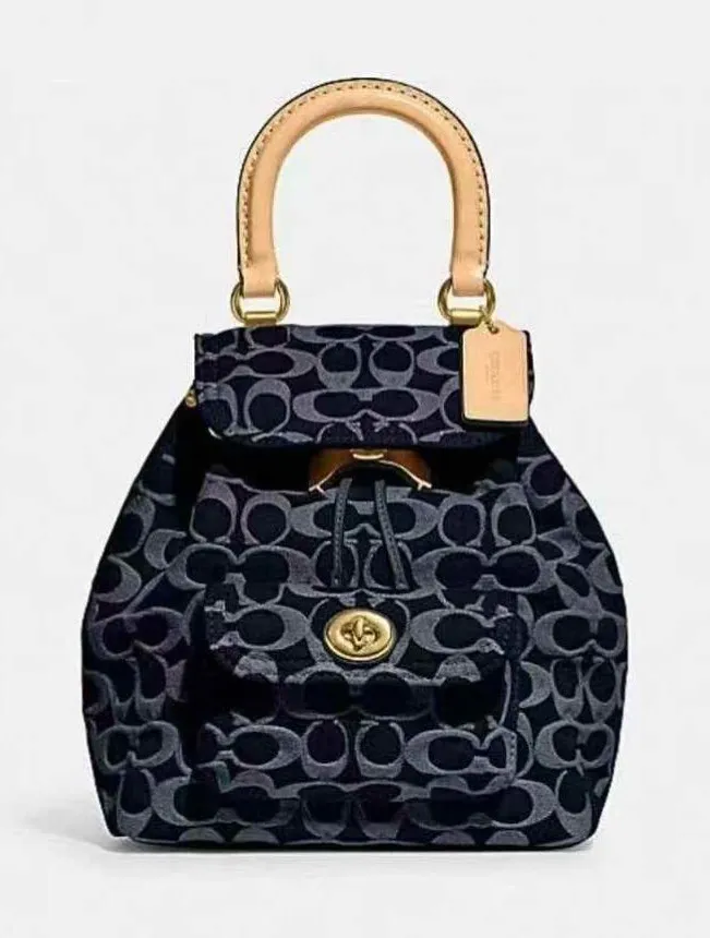 coach Riya Backpack 21 In Signature Denim