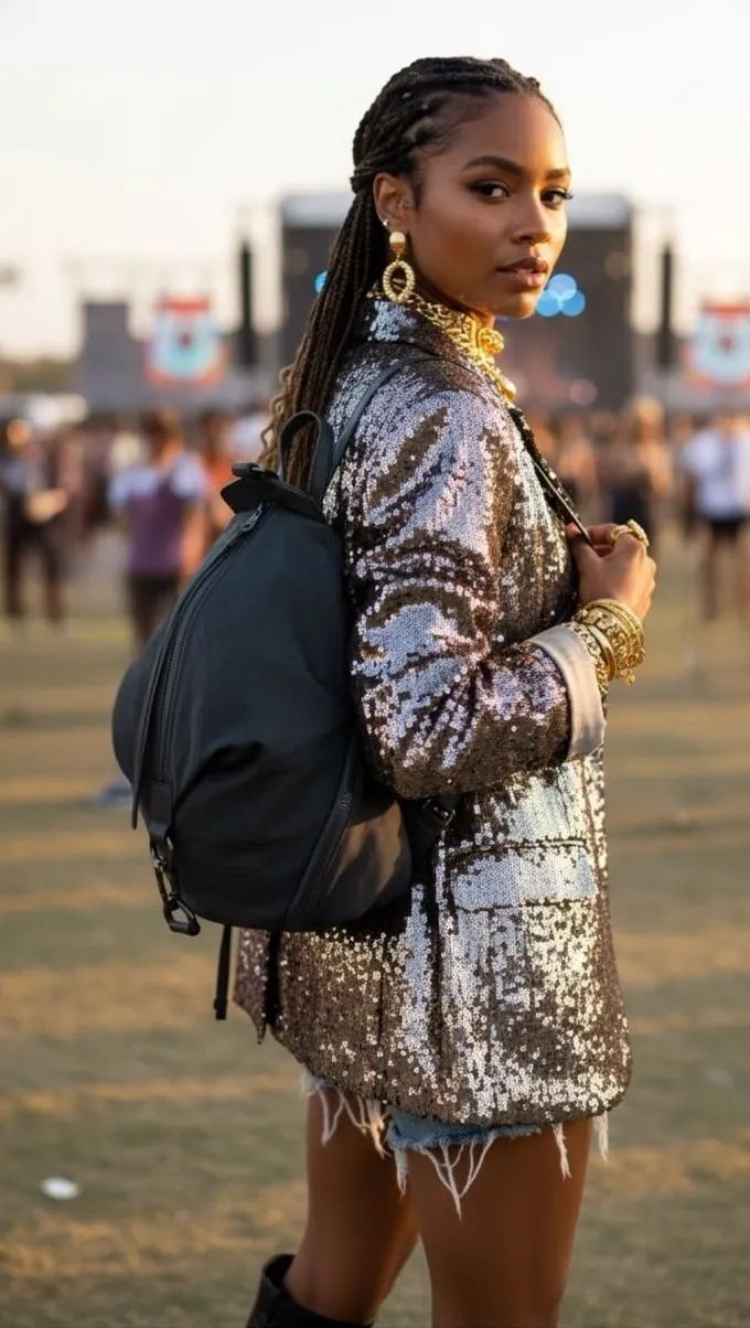 Rebecca Minkoff ♕ Julian Nylon Backpack Bag ♕ Washed Black ♕ Clasps Zips ♕
