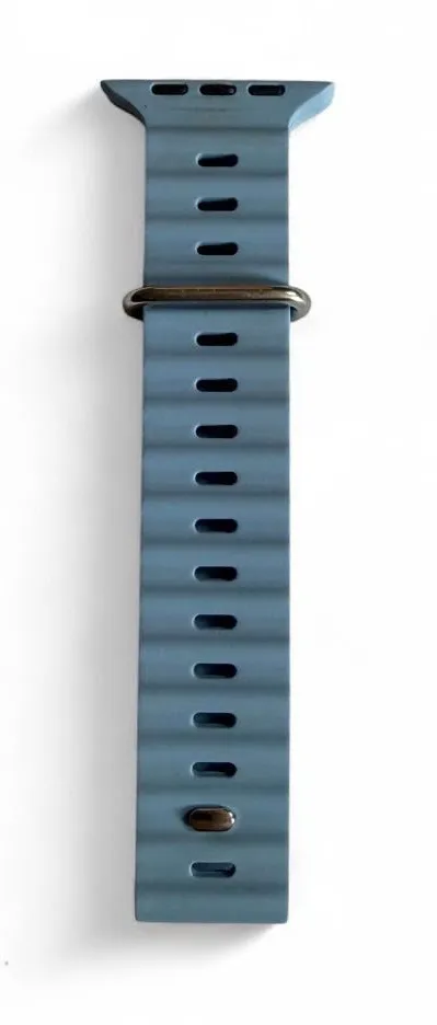 Slate Blue Silicone Ocean Band for Apple Watch Ultra (49mm)