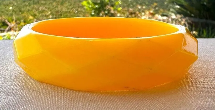 Yellow bangle bracelet