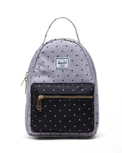 Backpack Herschel Nova Mini Polka Dot acrosshatch Grey/Black