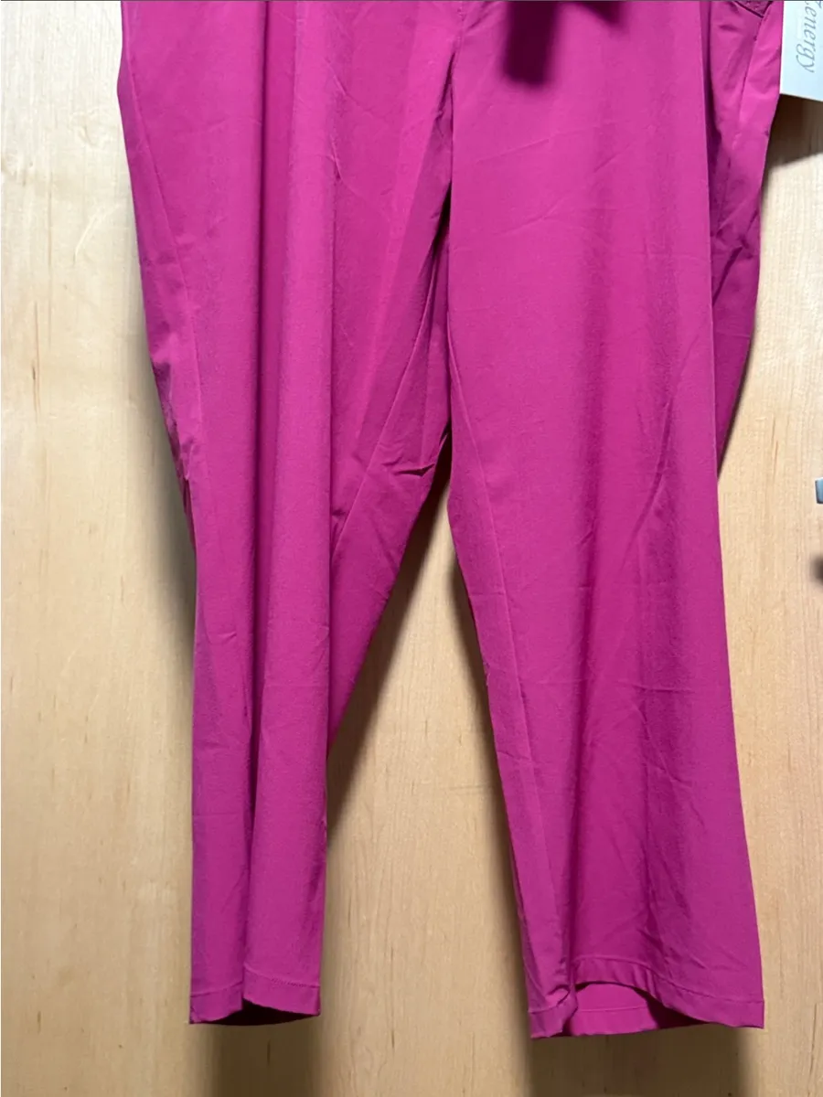 Zenergy by Chicos Women's Fuchsia Stretch Pants Size 3X