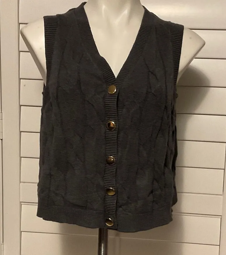 a new day Charcoal V-Neck Sweater Vest