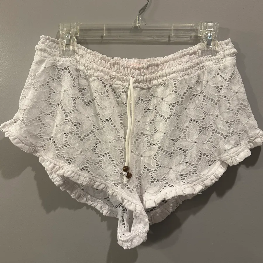 Victoria’s Secret Crochet Lace Swim Cover Up Shorts