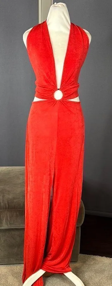 Women’s Red Deep V