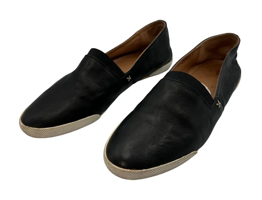 Frye Black Leather Slip On Casual Comfort Loafer Shoes Womens Size 8M