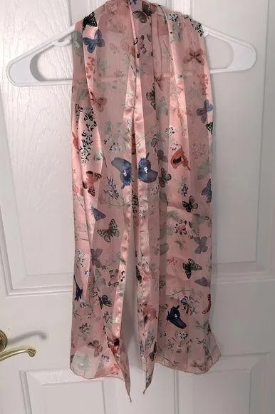 Pink Butterfly Scarf
