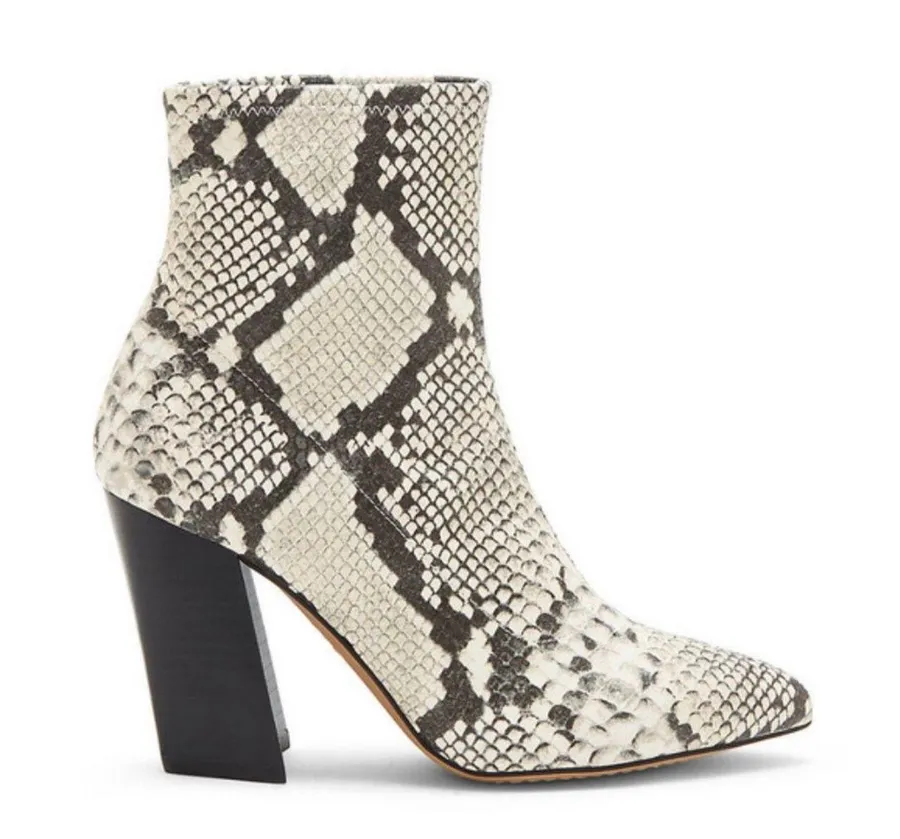 Snakeskin Booties