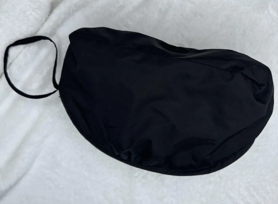 Cole Haan Signature Black Travel Pouch Cosmetic Bag Wristlet Toiletry Organizer