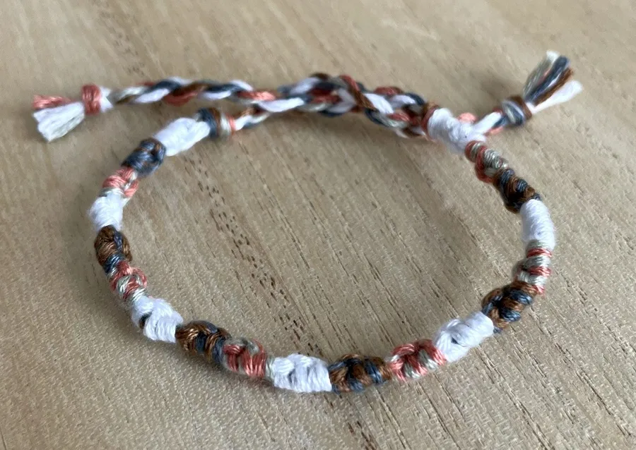Sunday Bracelet anklet trendy comfortable tie embroidery thread woven gift