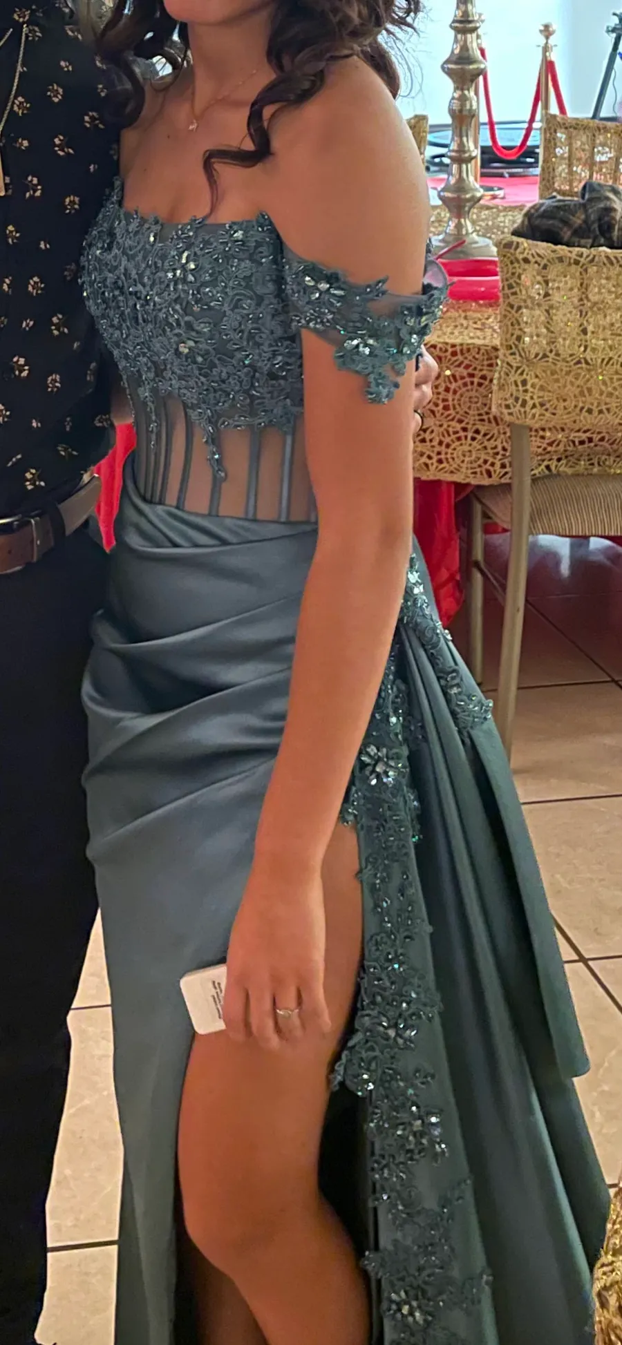 Prom Dress / Formal Blue Size XS