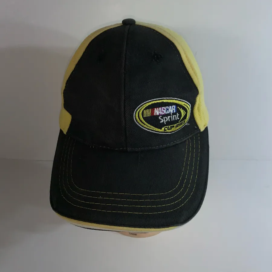 NASCAR Sprint Cup Series Hat Cap Black Yellow Gold Octagon Racing Champions Multiple