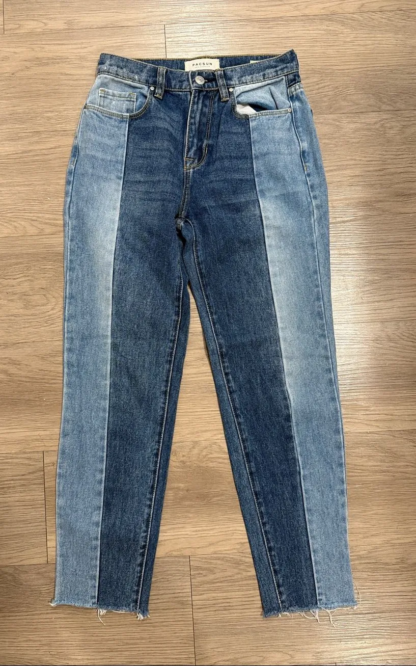 PACSUN Two-Tone Blue High-Rise Women’s Jeans Size 25