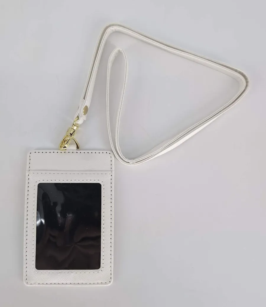 Sainte Margeurite En Provence White ID Card Holder with Lanyard Cruise Accessory