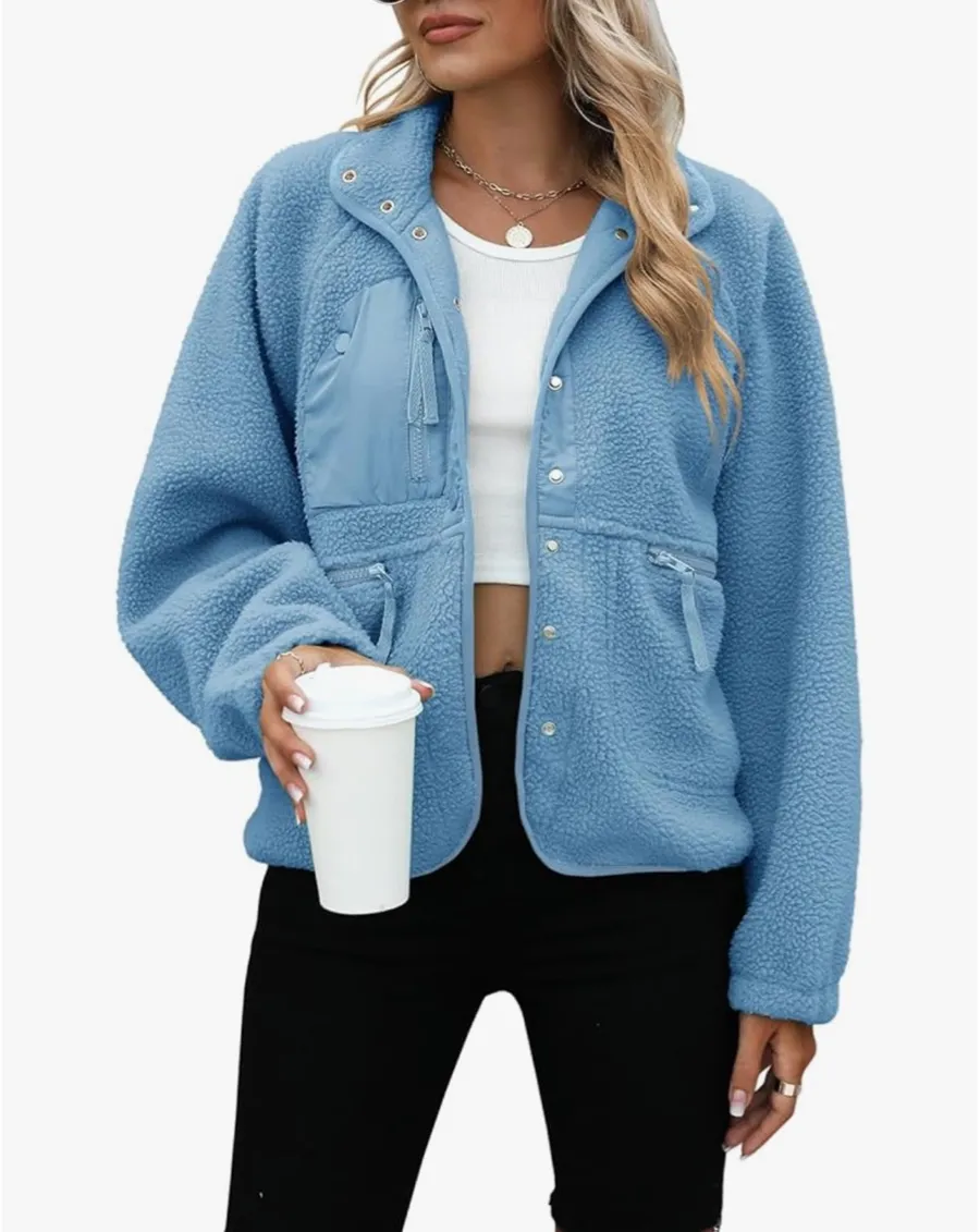 Amazon Blue Fleece Jacket