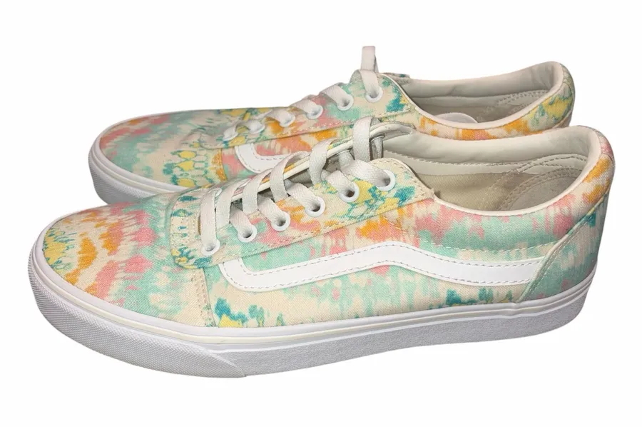 Vans Ward Psychedelic Tie Dye Lo Top Sneakers Shoes 11