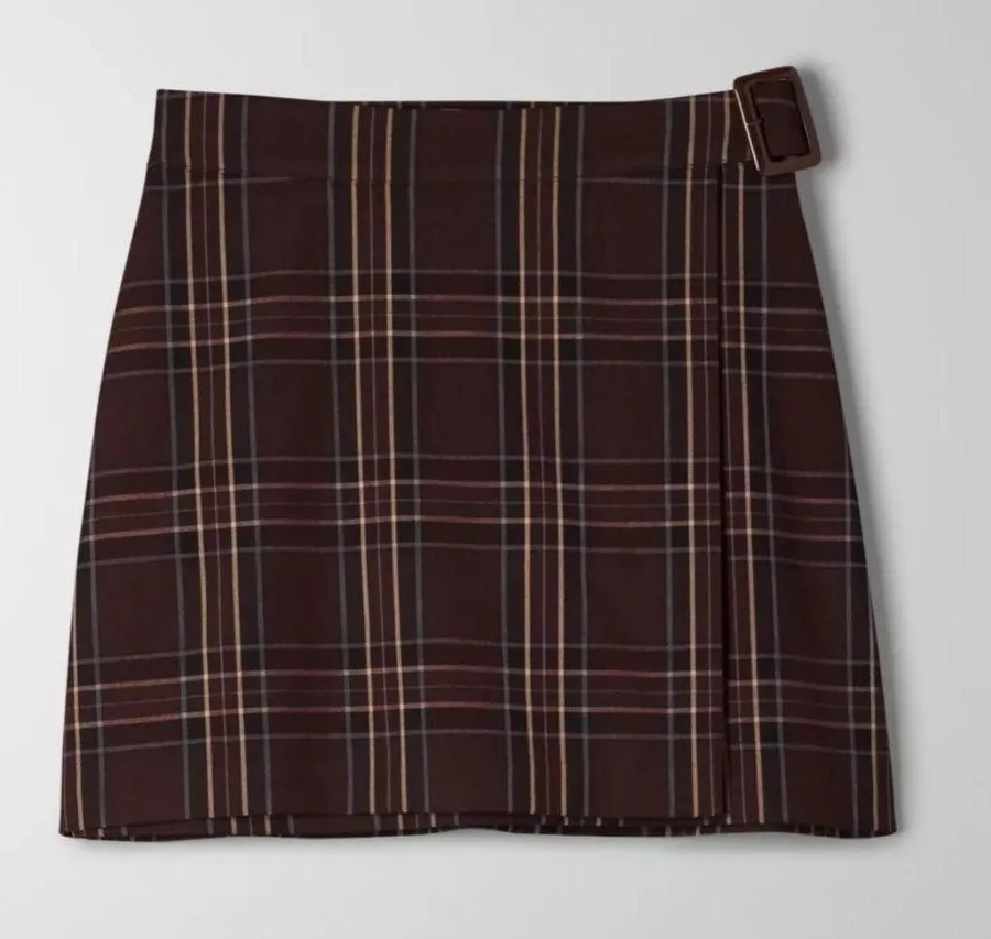 Aritzia Plaid Mini Skirt