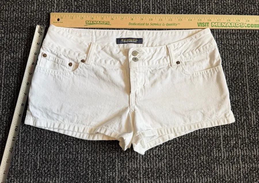 Abercrombie & Fitch Shorts Womens Sz 6 White Denim