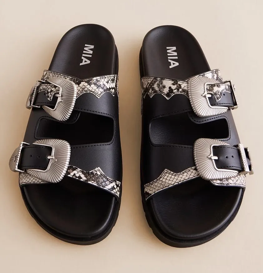 Double Strap Western Sandals