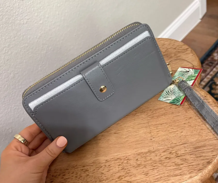 Wristlet with phone pocket