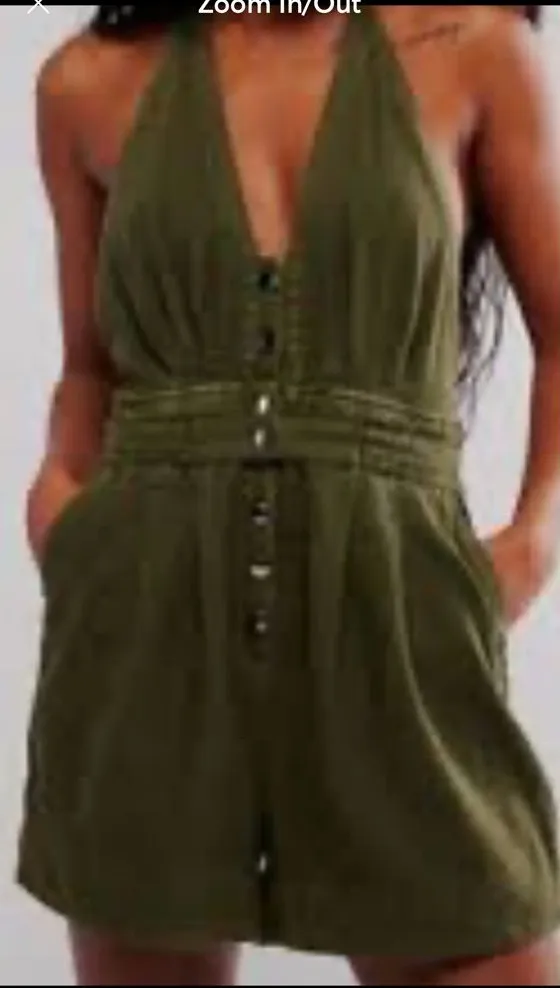 Free People City's Edge Romper
Dried Basil. Size Medium but see measurements.