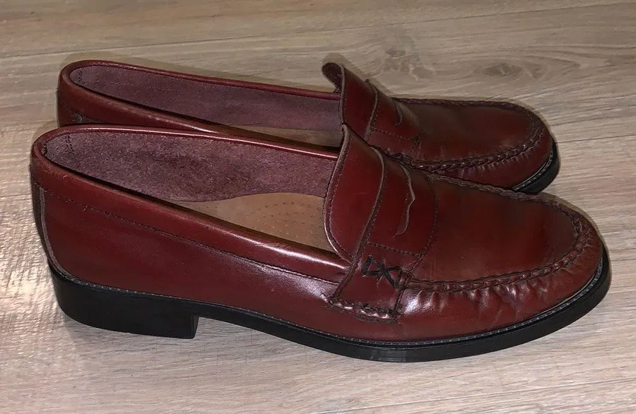 Bass Katherine 2 Wefjuns brown leather office loafers made in Brazil