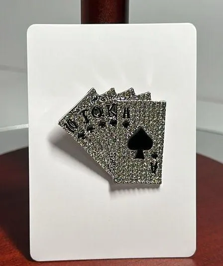 Straight Flush Scarf Pin